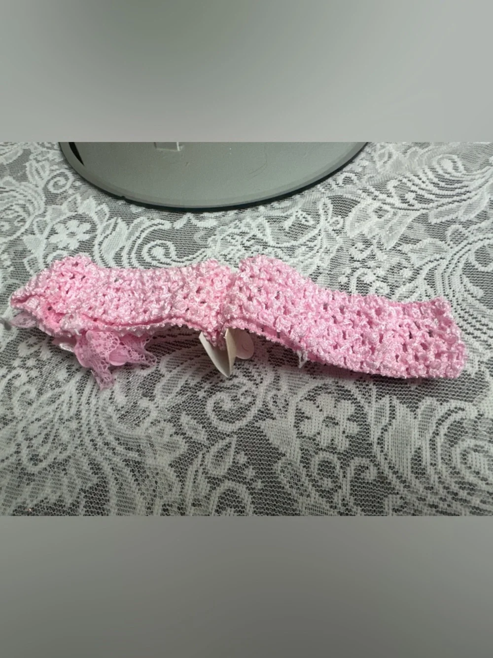 Baby Girl Crochet Headbands Set 👶🎀 5pc Flower Soft Stretch